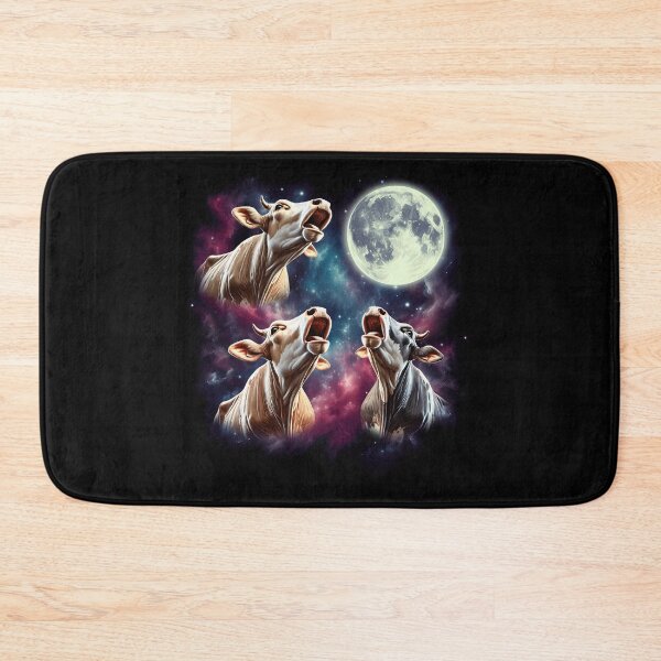 Item preview, Three Cows Howling at Moon Funny Farmer Weird Cursed Meme designed and sold by Kimberley King Art  King Art.