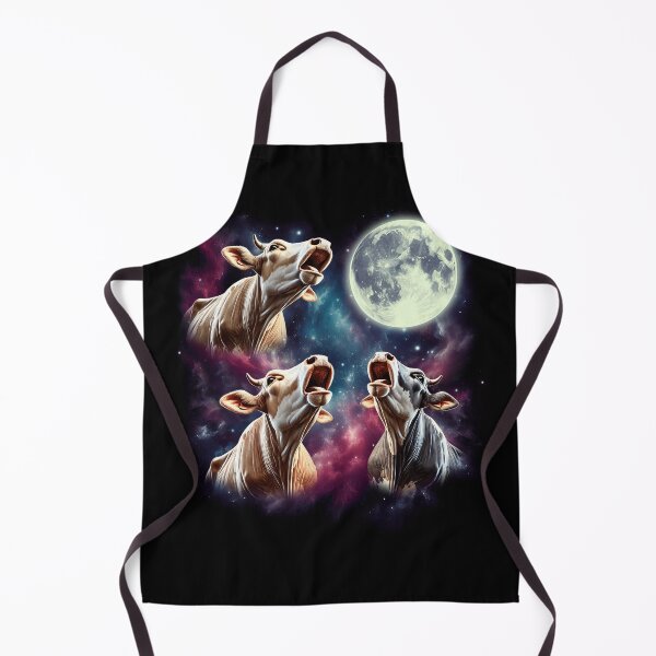 Item preview, Three Cows Howling at Moon Funny Farmer Weird Cursed Meme designed and sold by Kimberley King Art King Art.