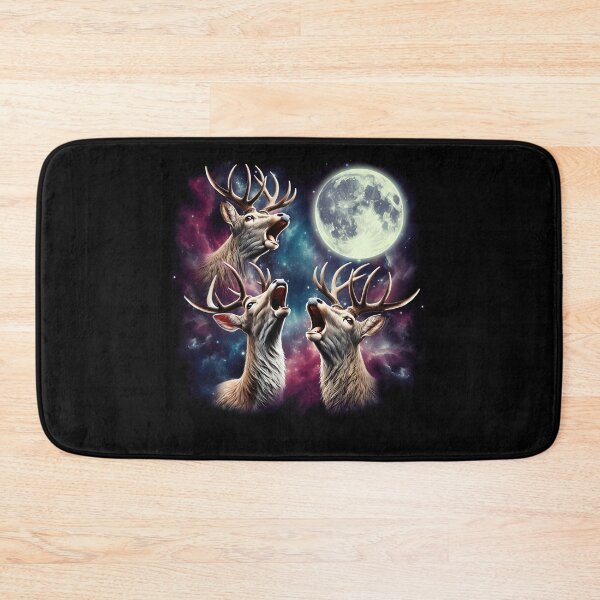 Item preview, Three Deers Howling at Moon Funny Weird Cursed Meme designed and sold by Kimberley King Art  King Art.