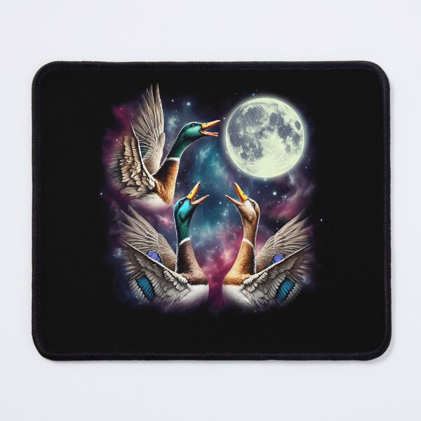 Item preview, Three Ducks Howling at Moon Funny Weird Cursed Meme designed and sold by Kimberley King Art King Art.