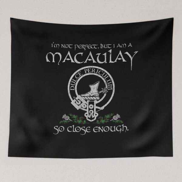 Item preview, MacAulay of Lewis clan Scottish surname crest badge motto tartan sporran kilt men women designed and sold by Clan1093.