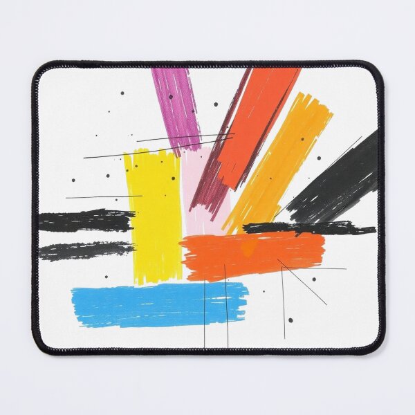 Item preview, Dynamic Abstract Lines – Colorful Suprematist Composition designed and sold by Wesira.