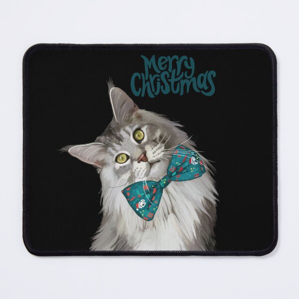 Item preview, Merry Christmas cat designed and sold by Indie-Ink.