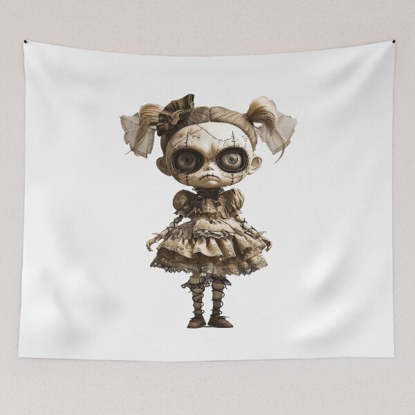 Item preview, Haunted Porcelain Doll – Cracked Victorian Nightmare designed and sold by lylange.