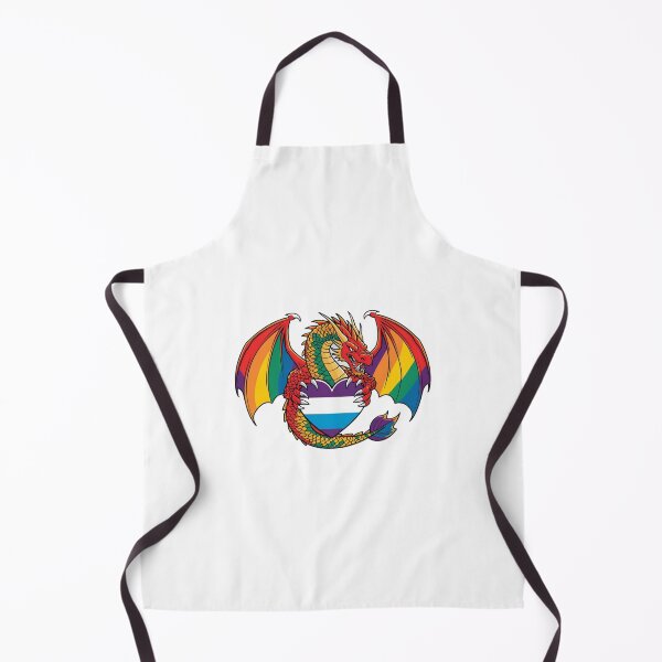 Item preview, Rainbow dragon with genderfluid flag - fantasy and pride designed and sold by StormArte.