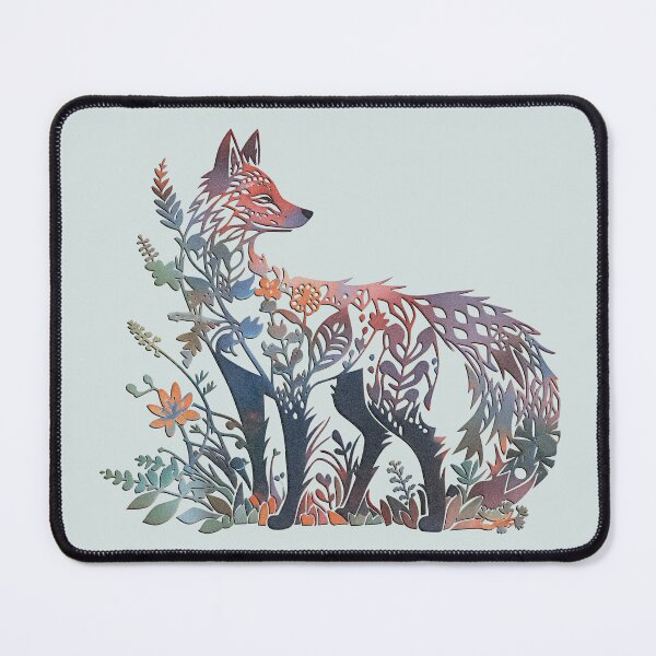 Item preview, Enchanted Abstract Floral Fox designed and sold by Tabble-Dabble.