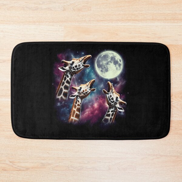 Item preview, Three Giraffes Howling at Moon Funny Weird Cursed Meme designed and sold by Kimberley King Art  King Art.