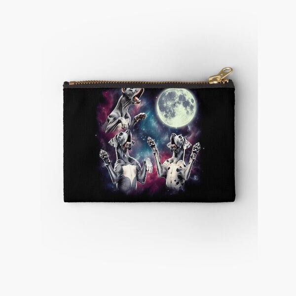 Item preview, Three Great Danes Howling at Moon Funny Weird Cursed Meme designed and sold by Kimberley King Art  King Art.