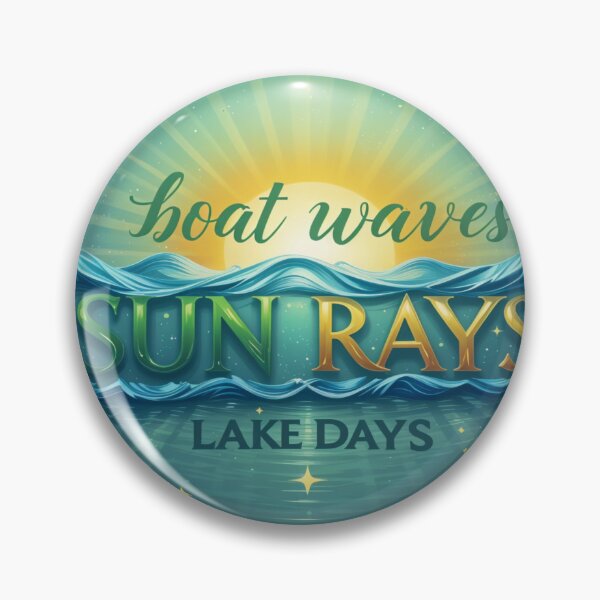 Item preview, Boat Waves Sun Rays Lake Days - Perfect Summer Adventure Vibes designed and sold by latelierdechris.