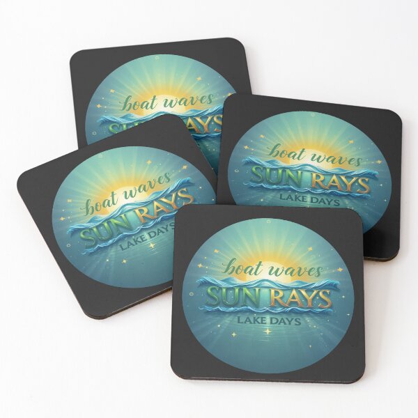 Item preview, Boat Waves Sun Rays Lake Days - Perfect Summer Adventure Vibes designed and sold by latelierdechris.
