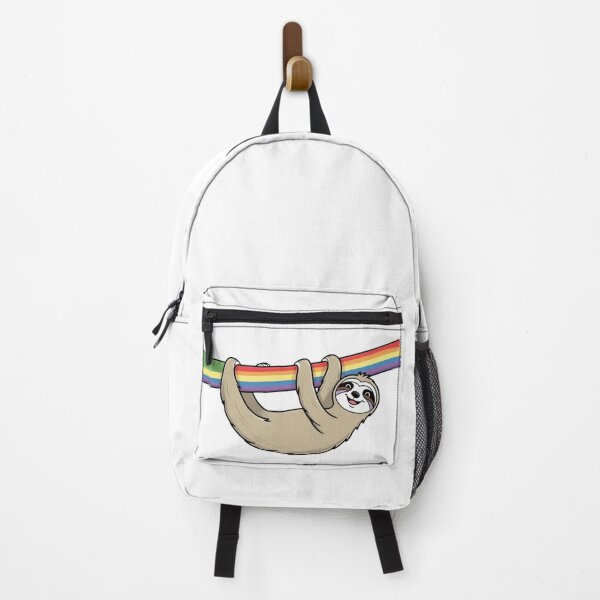 Item preview, LGBTQ+ Rainbow Sloth - Slow-Moving Pride designed and sold by StormArte.