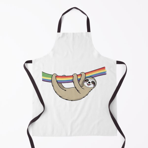 Item preview, LGBTQ+ Rainbow Sloth - Slow-Moving Pride designed and sold by StormArte.