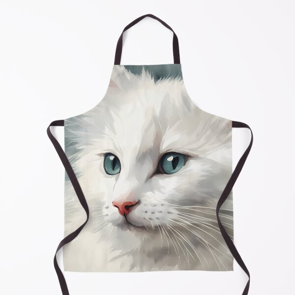 Item preview, White Fluffy Cat designed and sold by CalmnessbyChoice.