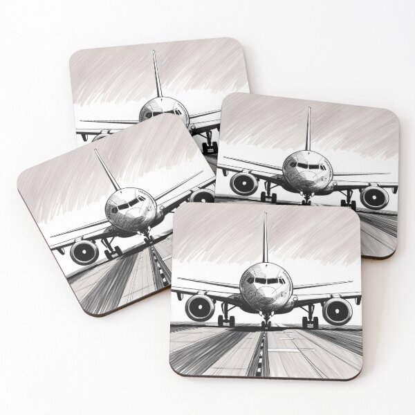Item preview, Sketch of a Passenger Jet on the Runway designed and sold by EMairplanes.