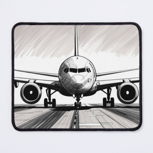 Item preview, Sketch of a Passenger Jet on the Runway designed and sold by EMairplanes.