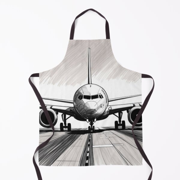 Item preview, Sketch of a Passenger Jet on the Runway designed and sold by EMairplanes.