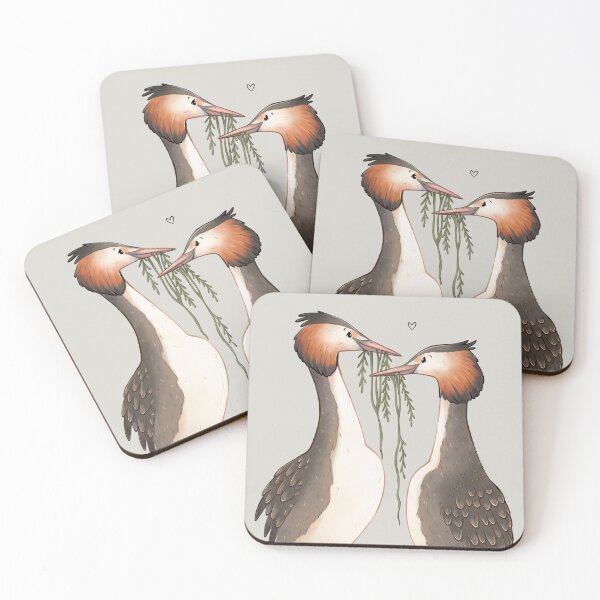 Item preview, Great Crested Grebes Love Birds designed and sold by Melissa Jan.