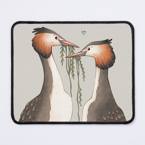 Item preview, Great Crested Grebes Love Birds designed and sold by Melissa Jan.
