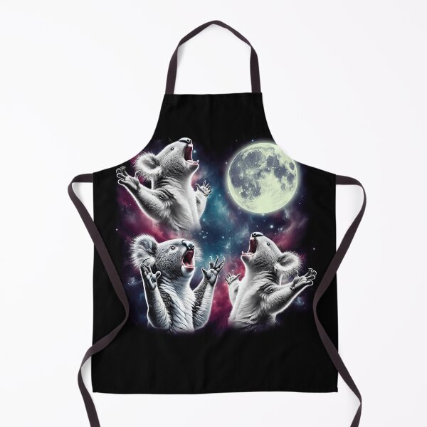 Item preview, Three Koalas Howling at Moon Funny Weird Cursed Meme designed and sold by Kimberley King Art King Art.