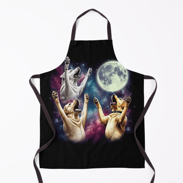 Item preview, Three Labrador Retrievers Howling at Moon Funny Weird Cursed Meme designed and sold by Kimberley King Art  King Art.