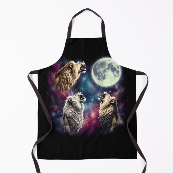 Item preview, Three Lions Howling at Moon Funny Weird Cursed Meme designed and sold by Kimberley King Art  King Art.