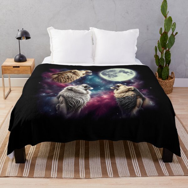 Item preview, Three Lions Howling at Moon Funny Weird Cursed Meme designed and sold by Kimberley King Art King Art.