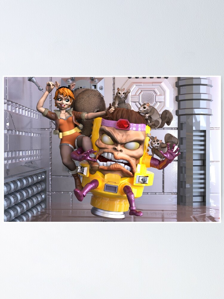 "Squirrel Girl vs MODOK" Poster by lmwrites Redbubble