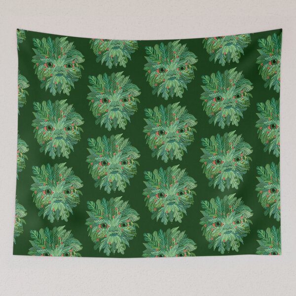 Item preview, Green Man Mythical folklore Nature Deity by Jemma Jamie Skidmore  designed and sold by Jemma Jamie Skidmore.