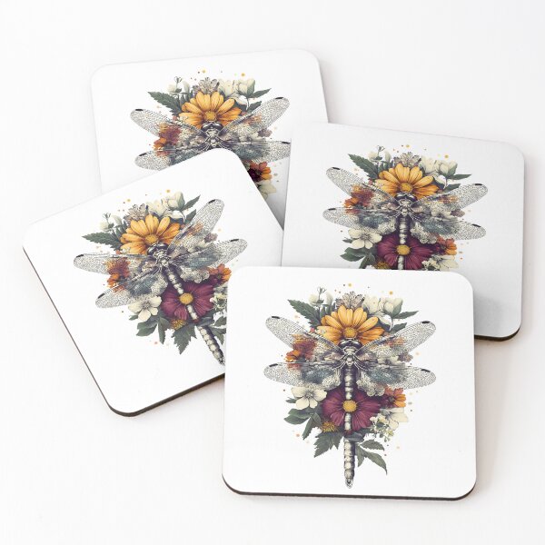 Item preview, Vintage Floral Dragonfly designed and sold by bapupa.