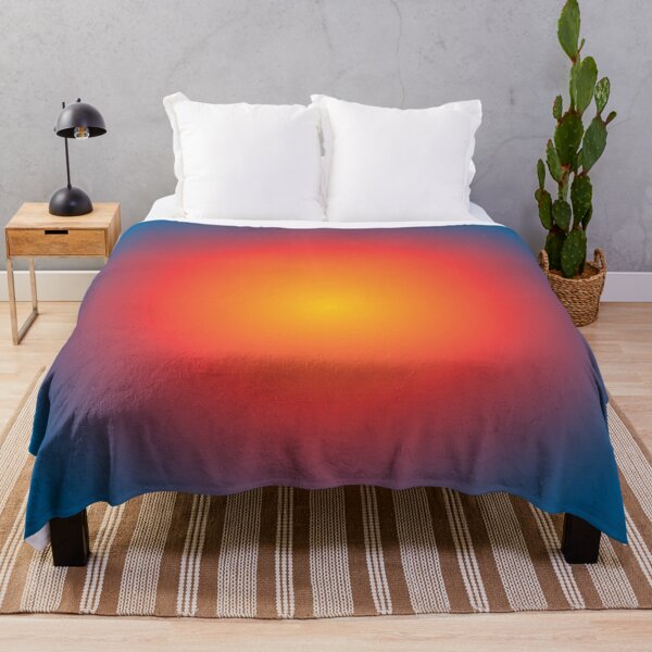 Item preview, Warm Sunburst Gradient on Blue Background designed and sold by Twisted Kids.