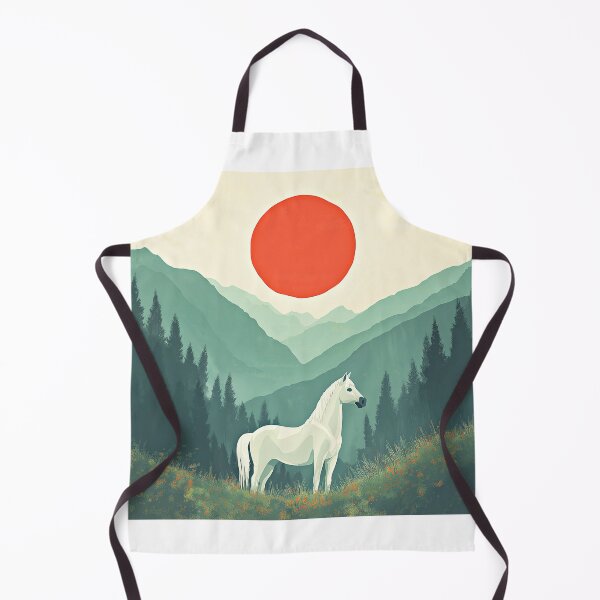 Item preview, Horse mountain backdrop - trees & lake designed and sold by Richenda.