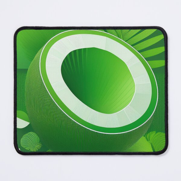 Item preview, Minimalist Vibrant Green Coconut Abstract Art designed and sold by Rethrowback.