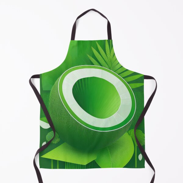 Item preview, Minimalist Vibrant Green Coconut Abstract Art designed and sold by Rethrowback.
