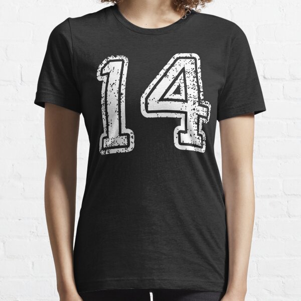 Number 14 Shirt Sports Player Number BACK of Shirt