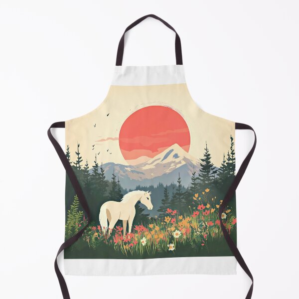 Item preview, Horse mountain backdrop - trees & lake designed and sold by Richenda.
