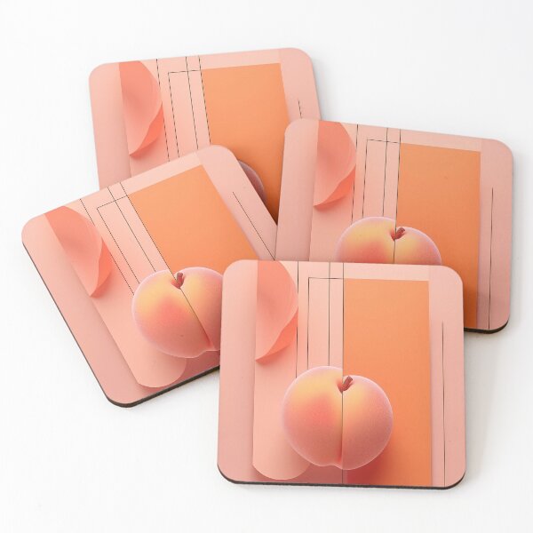 Item preview, Minimalist Light Orange Peach Abstract Art designed and sold by Rethrowback.