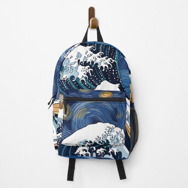 Item preview, Van gogh and Ocean Big wave, sea great waves pattern, Japanese art, ukiyo-e, artist Hokusai designed and sold by Collagedream.