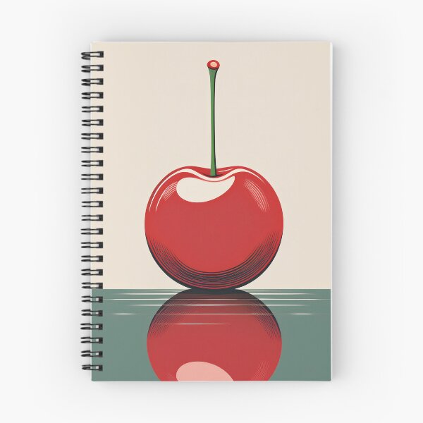 Item preview, Minimalist Bright Red Cherry Abstract Art designed and sold by Rethrowback.
