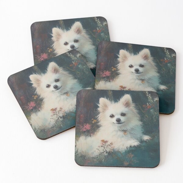 Item preview, Cute fluffy white dog designed and sold by The Deep Studio.