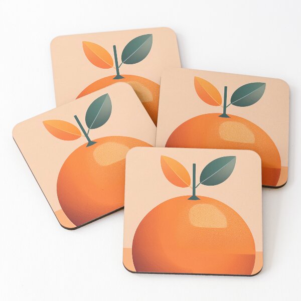 Item preview, Minimalist Vibrant Orange Abstract Art designed and sold by Rethrowback.