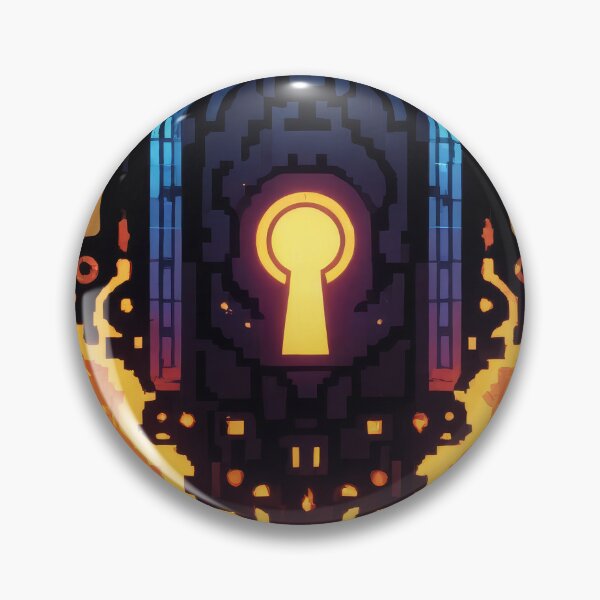 Item preview, Pixel Portal: Fiery Gateway to Mystery's Depths designed and sold by REPTISLAV.