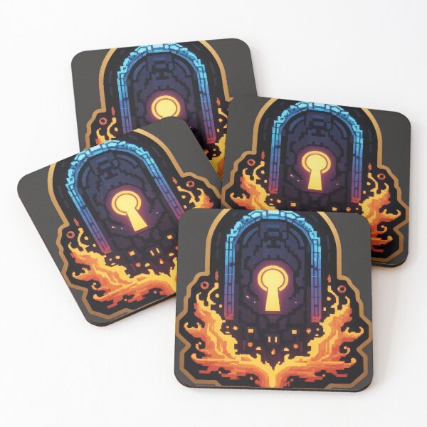 Item preview, Pixel Portal: Fiery Gateway to Mystery's Depths designed and sold by REPTISLAV.