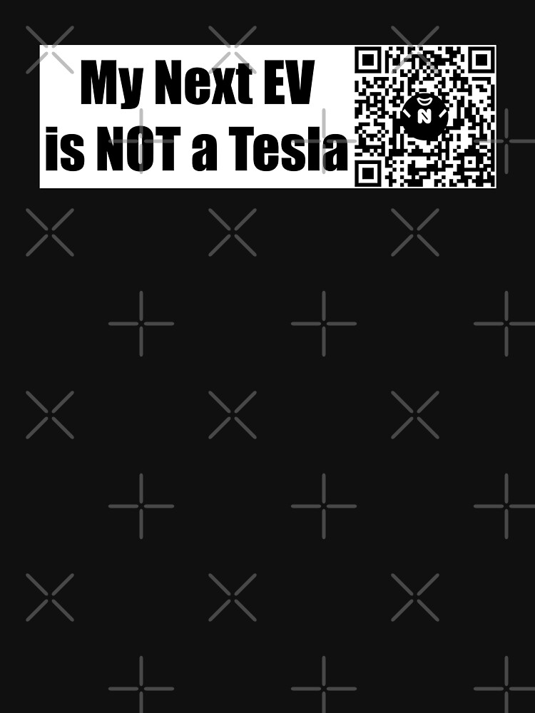 Thumbnail 7 of 7, Classic T-Shirt, My Next EV is NOT a Tesla - Large Print designed and sold by Nicos-NovelTs.