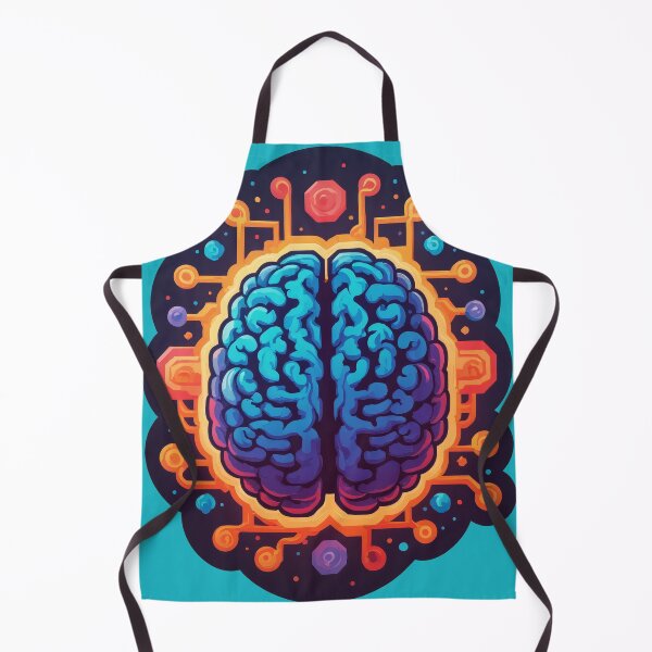 Item preview, Circuit Brain: A Digital Mindscape Illustration designed and sold by REPTISLAV.