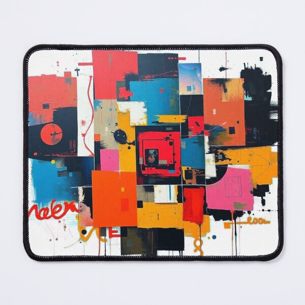 Item preview, Geometric Color Grid – Abstract Constructivist Artwork designed and sold by Wesira.
