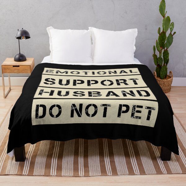 Item preview, Emotional Support Husband Funny Distressed Design designed and sold by DARK_NOVA.