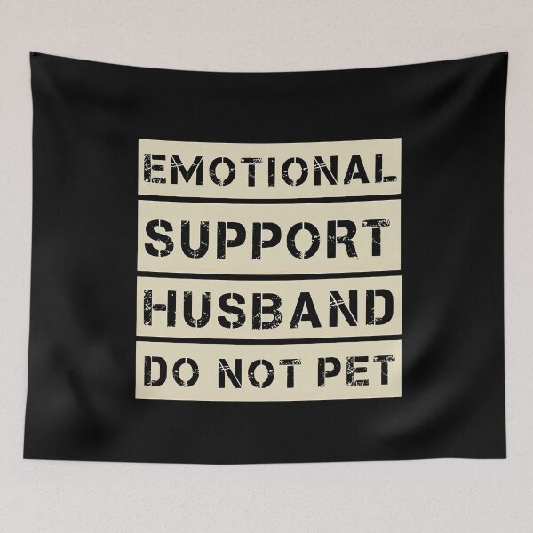 Item preview, Emotional Support Husband Funny Distressed Design designed and sold by DARK_NOVA.