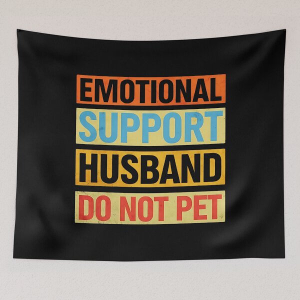 Item preview, Emotional Support Husband Funny Warning Sign designed and sold by DARK_NOVA.