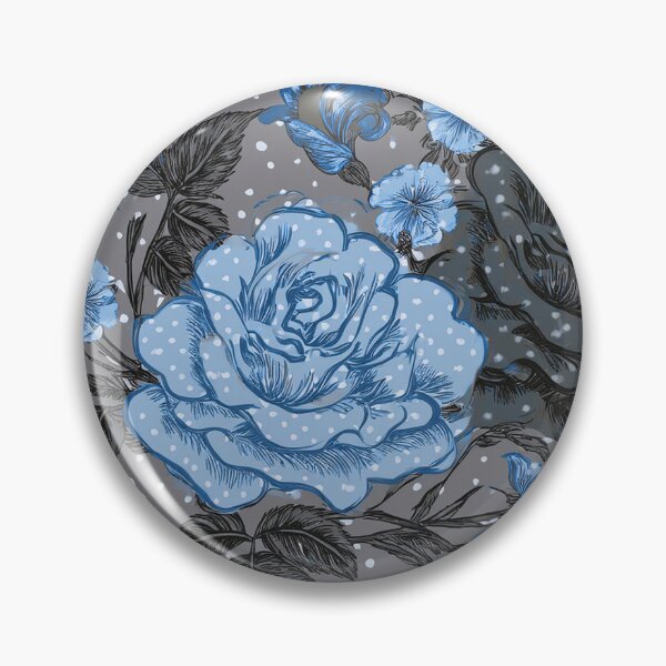Item preview, Blue, Grey. Black Roses - Grey Background  designed and sold by sonjas.