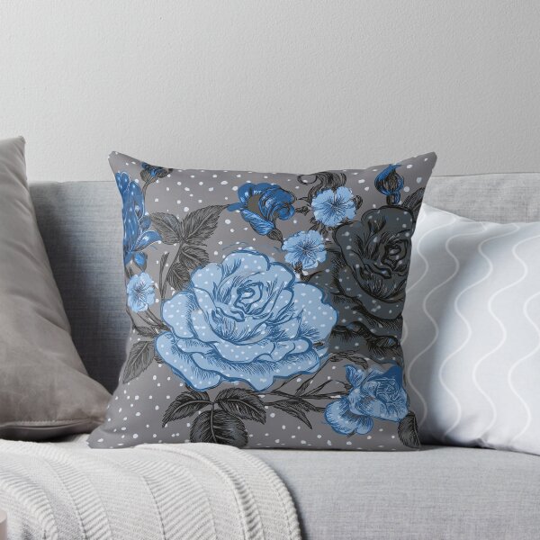 Artikelvorschau, Blau, Grau. Schwarze Rosen - Grauer Hintergrund entworfen und verkauft von sonjas.